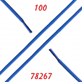 Шнурки 100см (круглые толстые голубые)