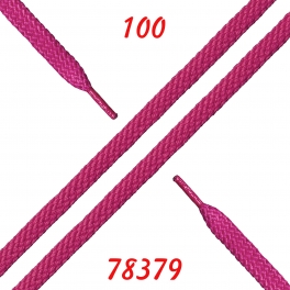 Шнурки 100см плоские розовые широкие