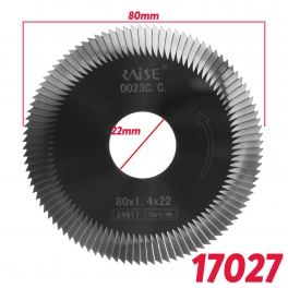 Фреза Raise 0023C.C./FP20W отрезная Ф80x1.4xФ22 CARBIDE