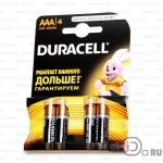 Duracell LR03/MN2400/AAA BL-4 батарея в блистере по 4шт